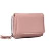 Estilo Japonês Couro Genuíno Texturizado Curto Feminino 70% de Desconto Mini Carteira Pu Grande Capacidade Nova Bolsa de Moedas Multifuncional