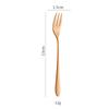Cuchara Cuadrada de Acero Inoxidable 304 Cuchara para Helado de Celebridad de Internet Tenedor de Frutas Cuchara para Mezclar Café Tenedor de Postre Cuchara Color Oro Rosa