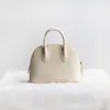 Bolso de Cuero de Flor Entera de Moda Bolso de Bolos Mini Bolso de Cuero Genuino para Mujer Versátil para el Trabajo Bolso de Mano Bolso de Hombro Bolso Cruzado