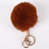 Llavero de bola de pelo lindo boutique transfronterizo imitación bola de pelo de conejo rex colgante accesorios DIY accesorios al por mayor