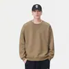 Roupas Masculinas Fengshe / Nova Blusa de Moletom Estampada de Manga Longa para Primavera e Outono 2026 para Homens e Mulheres, Jaqueta Solta Pesada Tendência Estilo Americano