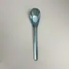 Vajilla de Titanio Puro, Cuchara con Forma de Lingote, Cuchara de Titanio Cristalizado, Cuchara Sopera Hondo, Cuchara Doméstica para Niños, Cuchara de Fondo Plano, Cuchara Martillada Flor de Hielo