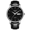 Guanqin 16058 Relógio de Pulso Fashion Luminoso com Calendário Masculino Recortado Totalmente Automático Mecânico Marca Relógio à Prova d'Água Pode