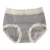 Ropa interior de algodón estilo francés para mujer, tiro largo, Clase A, algodón para bebé, cintura media, cómoda para la cadera, entrepierna de algodón, calzones para mujer