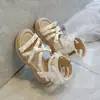 Sandalias Romanas para Niñas con Suelas Suaves, Nuevos Zapatos de Princesa para Niños Mayores, Zapatos de Playa para Niños, Lazo de Perla de Verano 2026