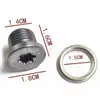N91167901 Es Adecuado para Tornillo de Drenaje del Cárter de Aceite de Motor Volkswagen Audi Junta Hueca de Aluminio N0138157