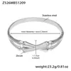 Pulseira de Aço Inoxidável Super Brilhante com Fecho de Zircônia 5A Banhada a Ouro Real 18K Pulseira Feminina Versátil da Moda Transfronteiriça Europeia e Americana