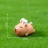 Huevo de Pascua de Peluche de Capibara para Decoración de Jardín, Adorno DIY, Pieza de Exhibición de Escritorio