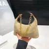 Bolsa Tote Tecida Retrô Estilo Coreano Bolsa de Palha Grande Capacidade Bolsa Axilar Bolsa de Ombro Estilo Férias Portátil Bolsa de Praia para Mulheres