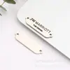 Etiquetas Metálicas para Sombreros Hechas en Fábrica, Etiquetas Decorativas para Ropa, Etiquetas Punzonadas con Logo en Relieve de Mini Ferretería con Goteo de Aceite