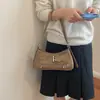 Tendência de Outono 2026: Bolsa de Ombro Estilosa e Chique para o Dia a Dia, Design Inspirado em Motos Retrô, Bolsa Única para o Braço