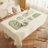 Toalha de Mesa Morandi Impermeável e à Prova de Óleo, Não Lavável, Luxo Leve, Sensação de Alta Qualidade, Resistente a Arranhões, Resistente ao Calor, Novo Modelo 2025