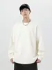 Ropa para Hombre Fengshe / Marca de Moda Sudadera Holgada Versátil Estilo Americano de Cuello Redondo de Peso Pesado 300G para Hombre, Sudadera de Invierno y Otoño