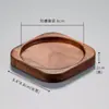 Posavasos de Nogal Esterilla de Madera Juego de Té Kung Fu Posavasos de Madera Maciza Taza de Té Base Aislante Térmico Posavasos Antiescaldado