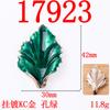 Estilo Antiguo diy hecho en casa Accesorios para el cabello Hanfu accesorios corona para el cabello transparentes goteo de aceite una sola pieza hoja aleación accesorios en stock suministro directo