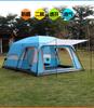 Dois quartos e um salão barraca de camada dupla ao ar livre camping proteção contra tempestades 8 pessoas 10 pessoas 12 pessoas Parque barraca para várias pessoas