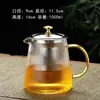 Tetera de Vidrio para el Hogar Tetera Individual Resistente a Altas Temperaturas Juego de Té para Preparar Té Juego de Tazas para Té con Separación de Agua Juego de Tazas para Té Tetera para Té Negro