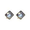 @Pendientes Cuadrados Geométricos Coreanos de Moda Simples y Elegantes Ligeros de Lujo Diseño de Alta Gama Pendientes de Botón Joyería