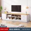 Mueble de TV Moderno Minimalista para Apartamento Pequeño, Gabinete de Piso para Sala de Estar del Hogar, Mesa de Recámara con Patas de Madera Maciza, Mueble de TV Sencillo