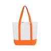 Bolsa de lona portátil con costura de color, logotipo personalizado, bolsa de lona portátil de color sólido, bolsa de tela de almacenamiento plegable personalizada