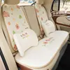 Cojín de Asiento de Coche de Panal de Abeja de Verano, Funda de Asiento de Coche de Capibara Linda, Universal para Todas las Estaciones, Cojín de Asiento de Coche de Seda de Hielo de Dibujos Animados