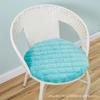 Cojín redondo de pana grueso, extraíble y lavable, cojín para silla de ratán, cojín redondo para taburete, cojín para silla, color sólido, antideslizante, entrega de fábrica