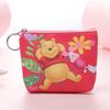 Nuevo Mini Monedero para Mujer de Dibujos Animados Lindo Estuche para Llaves Cremallera Corta PU Portátil Bolsa para Monedas Billetera Pequeña