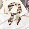 Lenço de seda lenço pequeno feminino Coreia do Sul pontudo fino tira estreita gravata elástico de cabelo cabelo novo primavera e verão faixa de cabelo versátil feminina