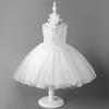 Comércio Exterior Atacado Vestido Princesa de Renda para Meninas Novo Vestido Infantil Vestido de Casamento Fornecimento de Performance Transfronteiriça