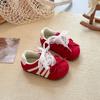 Tênis Esportivos Preppy para Meninas 2025 Primavera e Outono Novos Leves Respiráveis Sapatos de Treinamento Moral Tênis com Cadarço e Laço