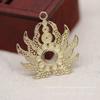 Yiwu Banhado a Ouro Cor de Cobre Preservador de Cor DIY Pingente Vazado Filigrana de Chama Acessório de Cabelo Peça de Flor Acessório Feito à Mão B1846