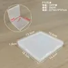 Caja Plana Cuadrada Caja de Plástico Transparente Vacía Caja de Empaque de Plástico para Documentos Identificación Caja de Almacenamiento para Herramientas de Ferretería Piezas de Repuesto