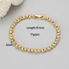 Pulsera Personalizada Transfronteriza Europea y Americana de Lujo Ligero con Incrustaciones de Diamantes y Diseño de Corazón Geométrico, Pulsera de Oro de 18K, Joyería Versátil de Diseño de Nicho