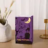 Sacolas de Presente Personalizadas de Halloween Transfronteiriças, Sacolas de Mão Exclusivas com Impressão Colorida, Lembrancinhas de Feriado, Sacolas Tote Personalizadas de Papel Kraft