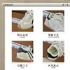 Xshx "Familia Fantasma Dopamina" Pintura al Óleo Zapatos Funcionales Plegados para Niños estilo Forrest Gump para Niños y Niñas en Primavera y Otoño [Zapatos de Wenzhou]