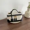 Nova Bolsa Caixa de Lona, Nova Bolsa de Mão da Moda Tendência, Bolsa de Ombro Transversal Versátil Casual para Mulheres