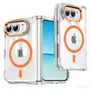 Para iPhone Duo Funda de Teléfono Transparente Apple 18 Pantalla Plegable Dos en Uno Magnética Anti-caídas Funda Protectora