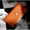 Spot Amazon mismo color sólido cuero PU tarjetero billetera para billetes grandes tarjetero sobre tarjetero tarjetero