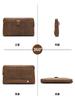Bolsa de Mão de Couro Genuíno Estilo Coreano Bolsa de Mão Masculina Bolsa Casual de Couro de Vaca Bolsa Envelope para Homens de Negócios Bolsa da Moda Masculina