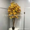 Árbol de Arce de Simulación Árbol de Arce Rojo Falso en Maceta Árbol Falso de Piso Decoración de Sala de Estar Árbol de Flores Falsas Plástico 5 Postes Cabello Encriptado