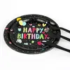Amazon Transfronterizo Pascua Desechable Color Vajilla Traje Niños Arreglo Festivo Fiesta Pastel Plato de Papel Vaso