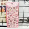 Pegatinas de Teléfono Móvil de Dibujos Animados en Relieve 3D, Decoración Estéreo, Lindas Pegatinas Japonesas Sanrio Divertidas de Cinnamoroll y My Melody