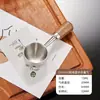 Directo del fabricante: Cuchara medidora de acero inoxidable 304 para café y leche en polvo, mango de madera, antiadherente, a prueba de óxido, cuchara medidora de especias