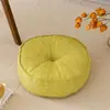 Nuevo Colchón Futón de Algodón y Lino, Cojín Redondo Tatami de Tela, Cojín de Piso para Mirador, Cojín de Meditación, Cojín de Piso Grande y Engrosado