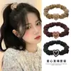 Goma para el pelo con forma de corazón, Scrunchie de alta elasticidad, Diseño elegante y sencillo, Diadema de moda para mujer