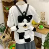 Gato Atigrado de Alto Valor Estético Moda Linda Felpa Chica Bidimensional 2026 Nuevo Estilo Mochila Anime Estilo Japonés Venta al por Mayor