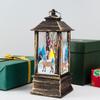 Lâmpada de vento de natal lâmpada de vela luz noturna decoração de boneco de neve idoso lâmpada de cavalo pequeno decoração de mesa decorações de natal