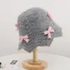 Sombrero de pescador de lana de alpaca tejido Melard para mujer, cálido de otoño, adelgazante, moderno