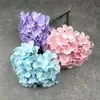Hortensia de Mallorca de cinco cabezas, hortensia de boda, decoración de flor artificial, pared de fondo de flor artificial, decoración de sala de estar, flores artificiales