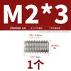Tornillos de Fijación de Acero Inoxidable 304 Chapados en Oro, Extremo Plano, Tornillos sin Cabeza, Tornillos de Fijación de Extremo Cónico M2 M2.5 M3 M4